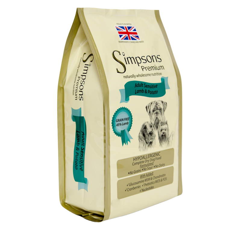 Lamb Potato for Sensitive Adult Dogs Simpsons Premium