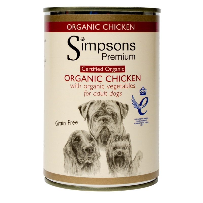 Grain free organic dog food sale