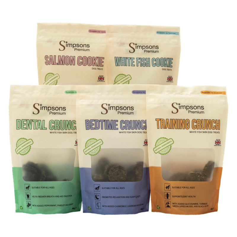 Fish Skin Treats Mixed Package 5 x 100g