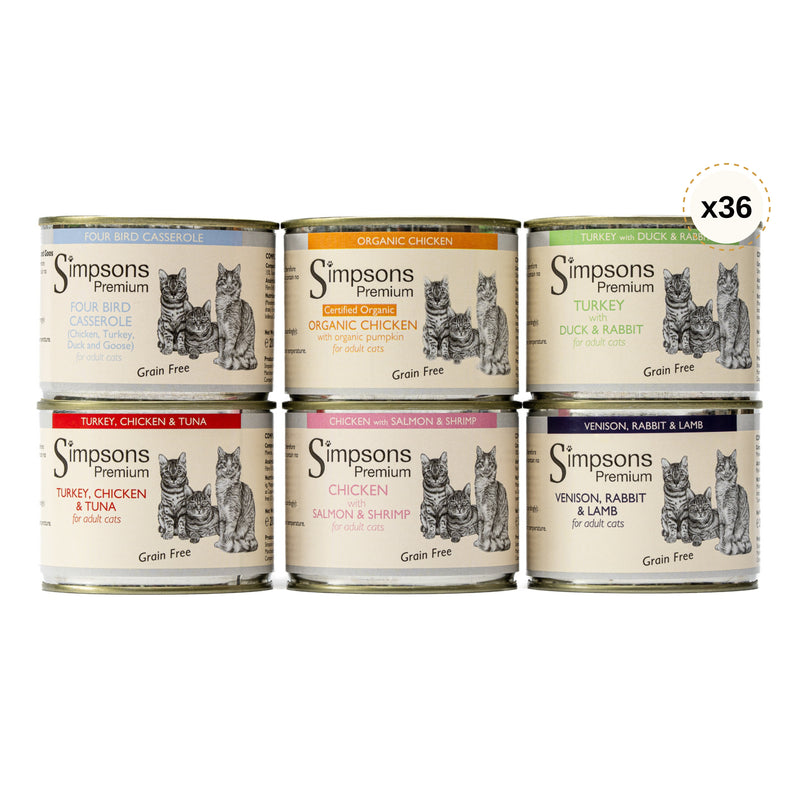 Cat Mixed Tin Package 36 x 200g