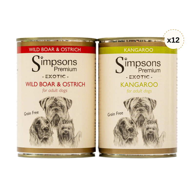 Exotic Wet Food Collection 12 x 400g