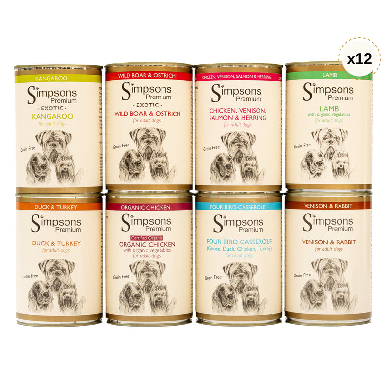 Dog Mixed tin package 12 x 400g