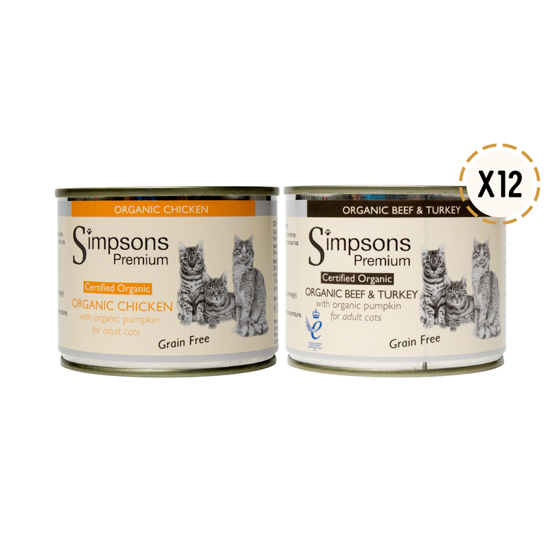 Cat Organic Mixed Tin Package 12 x 200g
